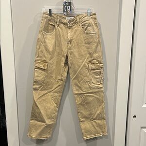 Women's Tan Straight Leg Jeans